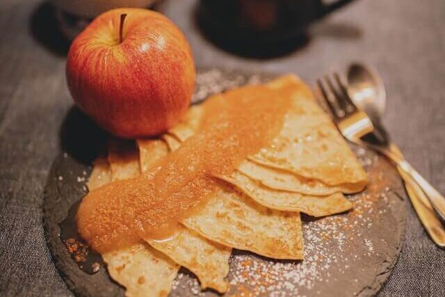 Sweet Apple-Zucchini Dessert Quesadilla