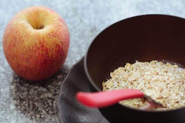 Warm Apple-Zucchini Crumble with Sweet Crumb Topping